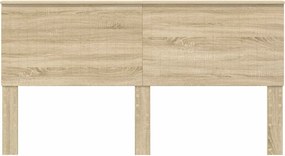 vidaXL Κεφαλάρι με κεφαλάρι Δρύς Sonoma 180 cm Επεξεργασμένο ξύλο