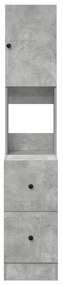 vidaXL Ντουλάπι Κουζίνας Γκρι Σκυριά 35x50x180 εκ. Μοριοσανίδας