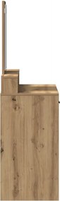 vidaXL Τραπέζι περιποίησης Artisan Oak 79 x 41 x 140 εκ.