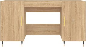 vidaXL Γραφείο Sonoma Δρυς 140 x 50 x 75 εκ. από Επεξεργασμένο Ξύλο