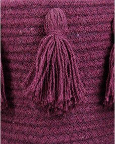 Καλάθι ArteLibre Μοβ Βαμβακερό 25x25x25cm Σετ 3Τμχ