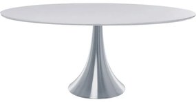 Τραπέζι Grande Possibilita Λευκό  180x100x75εκ - Ασημί