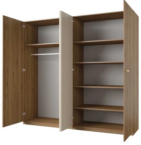 Ντουλάπα Verti με καθρέπτη τετράφυλλη