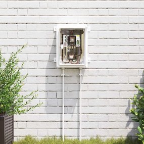 vidaXL Ντουλάπι Ελέγχου Γκρι 32 x 13 x 33 εκ ΑΒΣ Πλαστικό