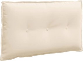 vidaXL Μαξιλάρι Πλάτης Μπεζ 80 x 50 cm Ύφασμα Μικροΐνας