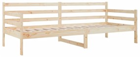 vidaXL Καναπές Κρεβάτι Χωρίς Στρώμα 90x190 εκ. Μασίφ Ξύλο Πεύκου