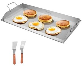 VEVOR 32x16 in Flat Top Griddle Stainless Steel Universal BBQ Grill Pan Cookware