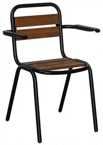Καρέκλα Texas/P-2 02-00-1331 48x59x82cm Black-Walnut