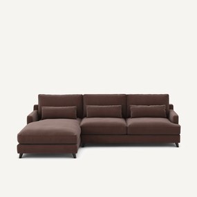 Γωνιακός καναπές από λινό βελούδο, Alwine