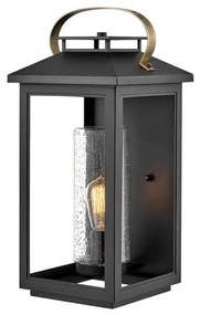 Φανάρι Απλίκα Φωτιστικό Τοίχου 1xE27 IP44 52cm Atwater Quintiesse Elstead Lighting QN-ATWATER-L-BK Μαύρο
