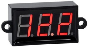 Όργανο Μέτρησης Τάσης Βολτόμετρο με Οθόνη LED Display DC 3.5 έως 30V Κόκκινο Μ5.5 x Π1.5 x Υ2.5cm Globostar-79985-Κόκκινο 79985