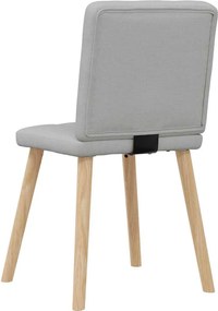 vidaXL Καρέκλες τραπεζαρίας 4 τεμ Cloud Grey Fabric