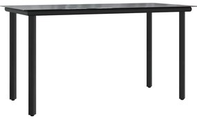 vidaXL Σετ Τραπεζαρίας Κήπου 7 τεμ. Συνθ. Ρατάν / Ατσάλι με Μαξιλάρια