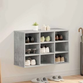 vidaXL Ντουλάπα Παπουτσιών Γκρι σκυροδέματος 77.5 x 30 x 51 εκ.