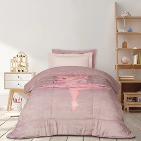 Κουβερτοπάπλωμα Παιδικό 4920 Pink-Nude Das Home Μονό 160x220cm Πολυέστερ