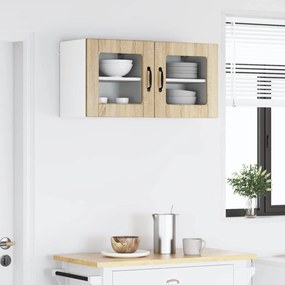 vidaXL Ραφιέρα τοίχου PORTO 2 pcs Δρύς Sonoma Επεξεργασμένο Ξύλο