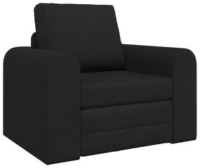 vidaXL Κατώφλι Καναπές Κρεβάτι 2 σε 1 Μαύρο 98x71x83 εκ Υφασμάτινο