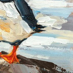 Καμβάς DKD Home Decor Τζίντζερ Καμβάς 45 x 2,7 x 45 cm