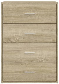 vidaXL Βοηθητικά Ντουλάπια 2 τεμ. Sonoma Δρυς 60x31x84 εκ. Επεξ. Ξύλο