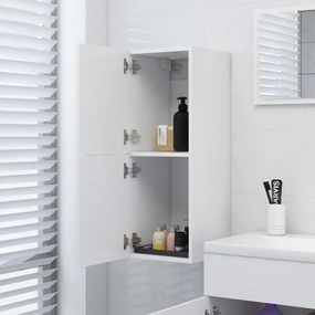 Ντουλάπι Μπάνιου Λευκό 30 x 30 x 80 εκ. από Μοριοσανίδα - Λευκό