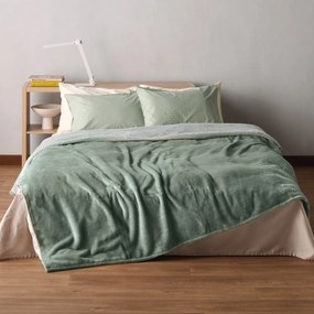 Κουβέρτα Βελουτέ Ημίδιπλη (180x220) Kentia Loft Yolanda 10 Green