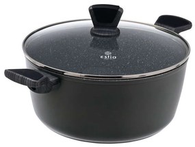 Κατσαρόλα Αντικολλητική Ρηχή Cuisson 01-11130 Φ28cm Dark Grey Estia 28cm Αλουμίνιο