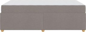 vidaXL Σκελετός Κρεβατιού Taupe 120 x 200 cm ύφασμα