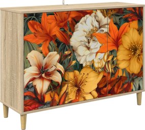 vidaXL Πλαϊνό γραφείο GENNEP Sonoma 102 x 33 x 75 εκ.