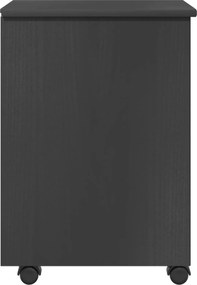 vidaXL Κινητό Ντουλάπι με τροχούς Γκρι 34 x 39 x 56 εκ Στερεό πεύκο