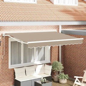 vidaXL Σκελετός Τέντας Μπεζ 250 x 200 cm Πολυεστέρας με Επικάλυψη PU