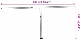 ΣΤΥΛΟΙ ΤΕΝΤΑΣ ΣΕΤ ΛΕΥΚΟΙ 600X245 ΕΚ. ΑΠΟ ΣΙΔΕΡΟ 315092