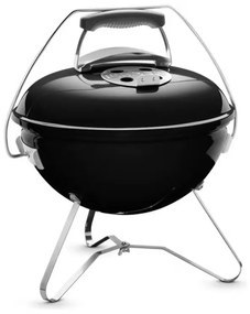 Φορητή ψησταριά κάρβουνου Weber 1121004 Smokey Joe, 37cm, Εμαγιέ, Λαβή με προστασία θερμότητας, Κλείδωμα καπακιού tuck-n-carry, Μαύρο