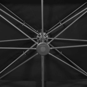 vidaXL Ομπρέλα Κήπου με Διπλή Κορυφή Μαύρη 400x300 εκ.