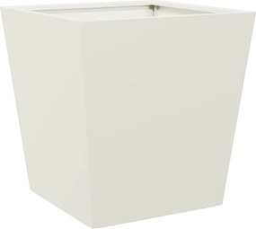 vidaXL Ζαρντινιέρα Λευκή 40 x 40 x 40 εκ. από Ατσάλι