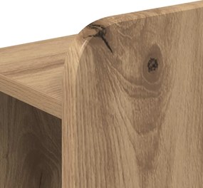 vidaXL Κρεβάτι με Κεφαλάρι Artisan Δρυς Επεξεργασμένο Ξύλο
