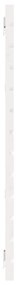 vidaXL Κεφαλάρι Τοίχου Λευκό 186x3x91,5 εκ. από Μασίφ Ξύλο Πεύκου