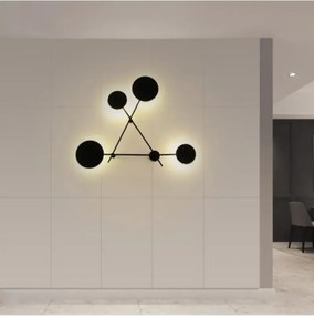 Stewehome Υπερμοντέρνο φωτιστικό LED τοίχου Μαύρο