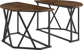 vidaXL Τραπεζάκι σαλονιού Καπνιστό Δρύς 80 x 80 x 42 cm