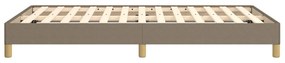 vidaXL Σκελετός Κρεβατιού Χωρίς Στρώμα Taupe 120x200 εκ. Υφασμάτινο