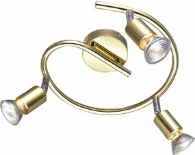 Σποτ Τρίφωτο Aca Trinity MC634PB3G Gold/Chrome