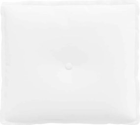 vidaXL Μαξιλάρι Πλάτης Λευκό 50 x 19 x 45 εκ ύφασμα