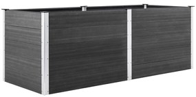 vidaXL Ζαρντινιέρα Υπερυψωμένη Γκρι 250 x 50 x 91 εκ. από WPC