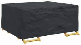 vidaXL Κάλυμμα επίπλων Μονόχρωμο Μαύρο 200 x 160 x 70 cm 600D