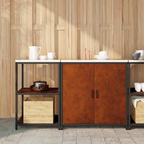 vidaXL Σετ Αποθήκευσης Κουζίνας HATTEM 2 pcs Σκ rusty Ατσάλι