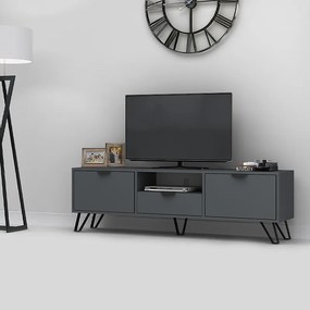 Έπιπλο τηλεόρασης Jasmine Megapap χρώμα γκρι 170x35x50εκ.
