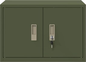vidaXL Ντουλάπι αποθήκευσης Ελιά Πράσινη 60 x 40 x 40 εκ. Ατσάλι