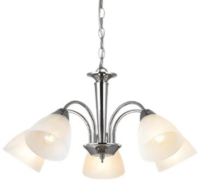 Φωτιστικό Οροφής Πολύφωτο Aca Byron DLX7395 Chrome/White
