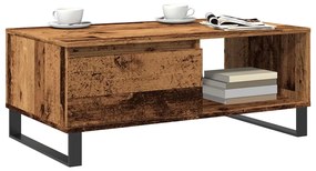 vidaXL Τραπεζάκι Σαλονιού Όψη Παλαιού Ξύλου 90x50x36,5 εκ. Επεξ. Ξύλο