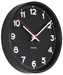 Ρολόι Τοίχου New Classic KA5846BK Φ20cm Black Karlsson Metal
