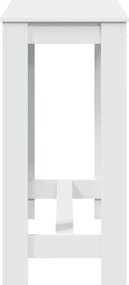 vidaXL Τραπέζι Μπαρ Λευκό 102x50x103,5εκ. Επεξεργ. Ξύλο